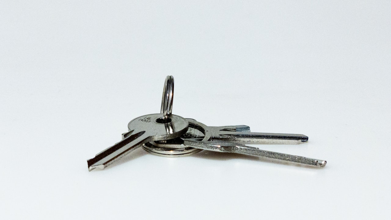 three silver keys